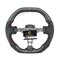 Load image into Gallery viewer, CCexcellent For Nissan Note (UK) Carbon Fiber Steering Wheel With black perforated leather