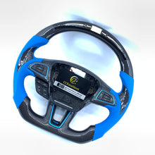 Load image into Gallery viewer, CCExcellent For Ford Focus MK3 RS/ST /EcoSport/Escape/Kuga/C-MAX 2015-2020 Carbon Fiber Steering Wheel With round top and flat bottom shape
