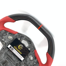 Load image into Gallery viewer, CCexcellent For Toyota Supra A90 carbon fiber steering wheel with red stripe