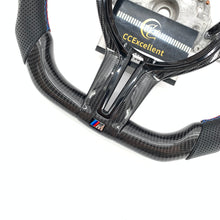 Load image into Gallery viewer, CCExcellent For BMW M2/M3/M4/F150/F30/F87M2/F30 335i/F32 428i 435i/F80 F83/F87 M2/F80 M3/F82 M4 Carbon Fiber Steering Wheel with black stripe line