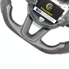 Load image into Gallery viewer, CCexcellent For 2015-2021 Dodge Challenger/hellcat/charger/durango carbon fiber steering wheel with red stripe line