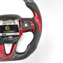 Load image into Gallery viewer, CCexcellent For 2015-2021 Dodge Challenger/hellcat/charger/durango carbon fiber steering wheel with black perforated leather