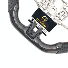 Load image into Gallery viewer, CCExcellent For Ford Mustang/SHELBY/GT350R/GENUINE 2018-2022 Carbon Fiber Steering Wheel with regular forged carbon fiber