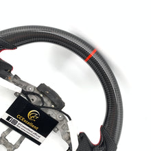 Load image into Gallery viewer, CCExcellent for Nissan note carbon fiber steering wheel with black perforated leather