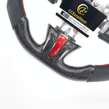 Load image into Gallery viewer, CCexcellent for Infiniti Q50 2014 2015 2016 2017 /QX50 2015 2016 2017 carbon fiber steering wheel with red stitching