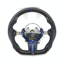 Load image into Gallery viewer, CCExcellent For BMW M2/M3/M4/F150/F30/F87M2/F30 335i/F32 428i 435i/F80 F83/F87 M2/F80 M3/F82 M4 Carbon Fiber Steering Wheel with blue stripe line