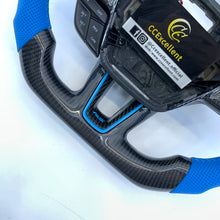 Load image into Gallery viewer, CCExcellent For Ford Focus MK3 RS/ST /EcoSport/Escape/Kuga/C-MAX 2015-2020 Carbon Fiber Steering Wheel With round top and flat bottom shape