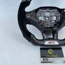 Load image into Gallery viewer, CCExcellent For Peugeot 208/308 GTI forged carbon fiber steering wheel with trim and LED