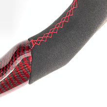 Load image into Gallery viewer, CCexcellent For 11th Gen/2022-2023 Honda Civic carbon fiber steering wheel with red stitching