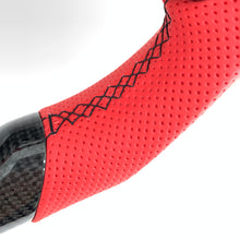 Load image into Gallery viewer, CCexcellent For 11th Gen/2022-2023 Honda Civic carbon fiber steering wheel with red perforated leather