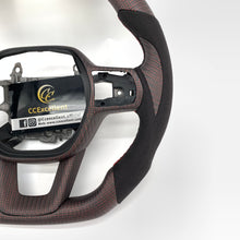 Load image into Gallery viewer, CCexcellent For 11th Gen/2022-2023 Honda Civic carbon fiber steering wheel with red wire carbon fiber top&bottom&trims