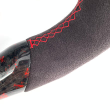 Load image into Gallery viewer, CCexcellent For Toyota Supra A90 carbon fiber steering wheel with forged carbon fiber with red stitching