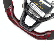 Load image into Gallery viewer, CCexcellent For 11th Gen/2022-2023 Honda Civic carbon fiber steering wheel with red stitching