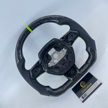 Load image into Gallery viewer, CCexcellent For 2015-2024 Lamborghini Huracan Custom Forged Carbon Fiber Steering Wheel With Green Stripe and Stitching
