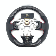Load image into Gallery viewer, CCexcellent for Infiniti Q50 2014 2015 2016 2017 carbon fiber steering wheel with black perforated leather