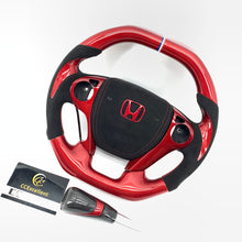 Load image into Gallery viewer, CCexcellent for Honda 9th gen Accord SPORT 4 DOOR SEDAN 2013 2014 2015 2016 2017 carbon fiber steering wheel