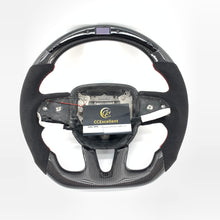 Load image into Gallery viewer, CCexcellent For 2015-2021 Dodge Challenger/hellcat/charger/durango carbon fiber steering wheel with black gloss carbon fiber