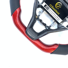 Load image into Gallery viewer, CCexcellent for Honda Insight 2019 2020 2021 carbon fiber steering wheel with black perforated leather