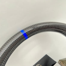 Load image into Gallery viewer, CCExcellent for 2003/2004/2005/2006/2007 Subaru wrx sti carbon fiber steering wheel with gloss black carbon fiber top&bottom