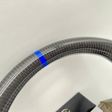 Load image into Gallery viewer, CCExcellent for 2003/2004/2005/2006/2007 Subaru wrx sti carbon fiber steering wheel with blue stripe