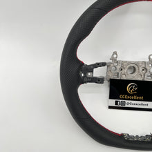 Load image into Gallery viewer, CCexcellent For 11th Gen/2022-2023 Honda Civic carbon fiber steering wheel with perforated leather sides