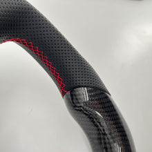 Load image into Gallery viewer, CCExcellent For 2003/2004/2005/2006/2007 Subaru wrx sti carbon fiber steering wheel with perforated leather sides