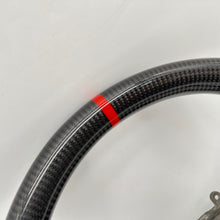 Load image into Gallery viewer, CCExcellent For 2003/2004/2005/2006/2007 Subaru wrx sti carbon fiber steering wheel with red stripe