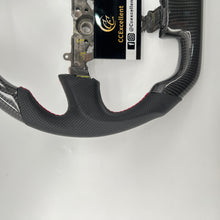 Load image into Gallery viewer, CCExcellent For 2003/2004/2005/2006/2007 Subaru wrx sti carbon fiber steering wheel with red stripe