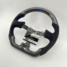 Load image into Gallery viewer, CCExcellent For 2003/2004/2005/2006/2007 Subaru wrx sti carbon fiber steering wheel with gloss black carbon fiber top&bottom