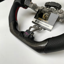 Load image into Gallery viewer, CCExcellent for Nissan Z34 carbon fiber steering wheel with black perforated leather