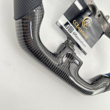 Load image into Gallery viewer, CCExcellent For 2003/2004/2005/2005/2007 Subaru wrx sti carbon fiber steering wheel with perforated leather sides