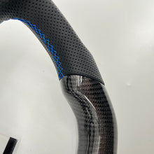 Load image into Gallery viewer, CCExcellent For 2003/2004/2005/2005/2007 Subaru wrx sti carbon fiber steering wheel with perforated leather sides