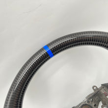 Load image into Gallery viewer, CCExcellent For 2003/2004/2005/2005/2007 Subaru wrx sti carbon fiber steering wheel with gloss black carbon fiber steering wheel top&bottom