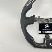 Load image into Gallery viewer, CCExcellent For 2003/2004/2005/2005/2007 Subaru wrx sti carbon fiber steering wheel with gloss black carbon fiber steering wheel top&bottom