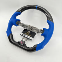 Load image into Gallery viewer, CCExcellent for Nissan note carbon fiber steering wheel with blue perforated leather