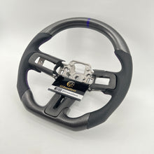 Load image into Gallery viewer, CCexcellent for Ford Mustang 2018 2019 2021 2022 carbon fiber steering wheel with black perforated leather