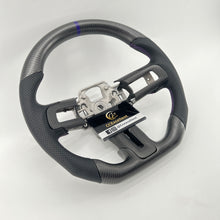 Load image into Gallery viewer, CCexcellent for Ford Mustang 2018 2019 2021 2022 carbon fiber steering wheel with black perforated leather
