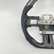 Load image into Gallery viewer, CCexcellent for Ford Mustang 2018 2019 2021 2022 carbon fiber steering wheel with black perforated leather