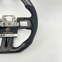 Load image into Gallery viewer, CCexcellent for Ford Mustang 2018 2019 2021 2022 carbon fiber steering wheel with black perforated leather