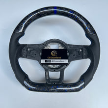 Load image into Gallery viewer, CCexcellent For 2015/2016/2017/2018/2019 Volkswagen MK7/MK7R/MK7GTI//GOLF MK7/GOLF7GIT carbon fiber steering wheel with blue stripe