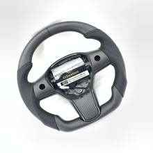Load image into Gallery viewer, CCexcellent For 2017-2021 Tesla Model 3/Model Y Carbon Fiber Steering Wheel with black matte carbon fiber