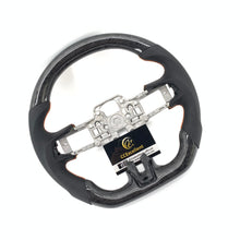 Load image into Gallery viewer, CCExcellent For Ford Mustang/SHELBY/GT350R/GENUINE 2018-2022 Carbon Fiber Steering Wheel with black perforated leather