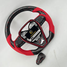 Load image into Gallery viewer, CCExcellent For Toyota 8th gen Camry SE/XSE/LE/XLE/TRD /Avalon 2018-2022 Carbon Fiber Steering Wheel With forged carbon fiber with red flakes