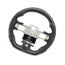 Load image into Gallery viewer, CCExcellent For Ford Mustang/SHELBY/GT350R/GENUINE 2018-2022 Carbon Fiber Steering Wheel with orange stitching