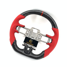 Load image into Gallery viewer, CCExcellent For Ford Mustang/SHELBY/GT350R/GENUINE 2018-2022 Carbon Fiber Steering Wheel with black stitching