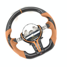 Load image into Gallery viewer, CCExcellent For BMW M2/M3/M4/F150/F30/F87M2/F30 335i/F32 428i 435i/F80 F83/F87 M2/F80 M3/F82 M4 Carbon Fiber Steering Wheel with black carbon fiber thumbgrips