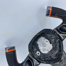 Load image into Gallery viewer, CCexcellent For Lamborghini Aventador Custom Carbon Fiber Steering Wheel Black alcantara sides F1 shape