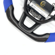 Load image into Gallery viewer, CCexcellent For 11th Gen/2022-2023 Honda Civic carbon fiber steering wheel with blue stitching