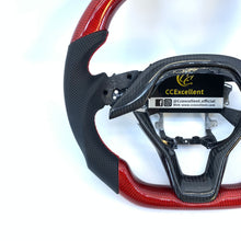 Load image into Gallery viewer, CCexcellent for Honda Insight 2019 2020 2021 carbon fiber steering wheel with black perforated leather