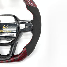 Load image into Gallery viewer, CCexcellent For 11th Gen/2022-2023 Honda Civic carbon fiber steering wheel with red stitching